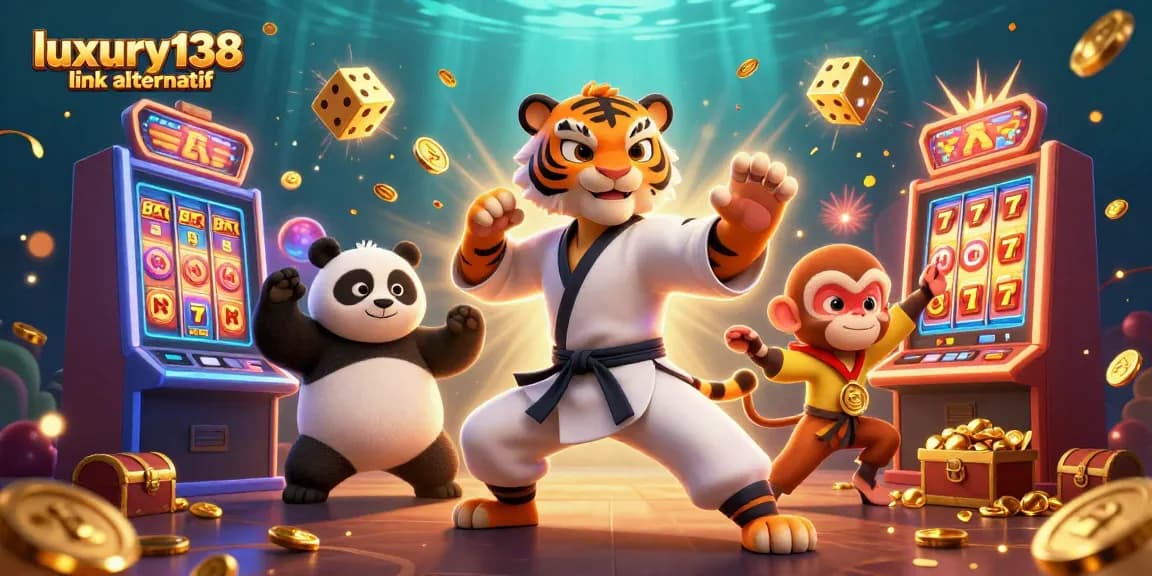 Engage with luxury138 link alternatif in this vibrant casino scene featuring dynamic gaming elements.