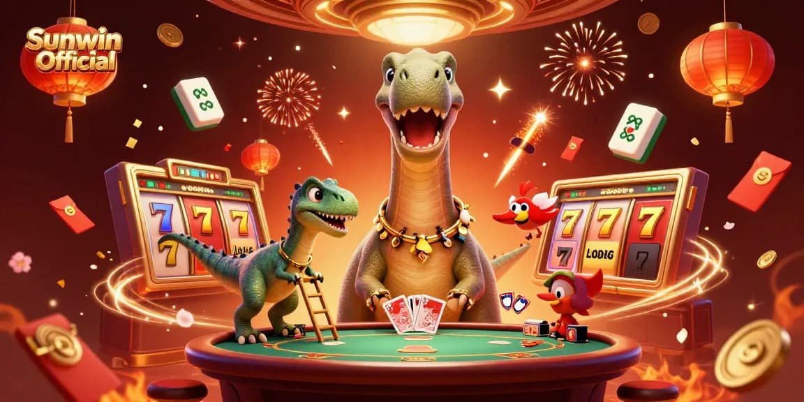 Engage in thrilling slots and poker play at Sunwin Official's dazzling casino.