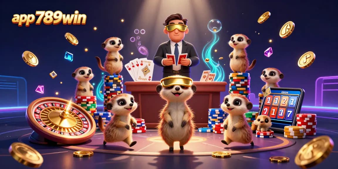 Experience thrilling gameplay with app 789win in a vibrant casino scene filled with action.