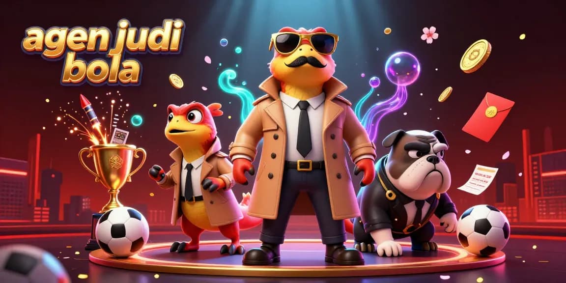 Place bets with confidence at agen judi bola, featuring dynamic raptors in a lively casino setting.