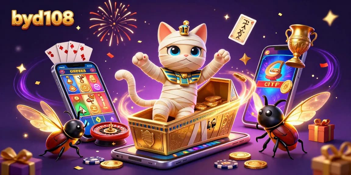 Permainan menarik di byd108 dengan kucing mummy dan efek kasinonya yang memukau.