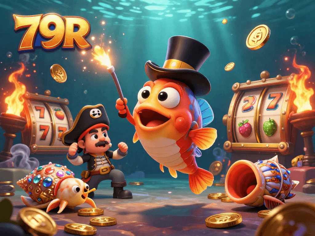 Atraia prêmios como o 79R com incríveis jackpots em uma ilustração 3D vibrante.