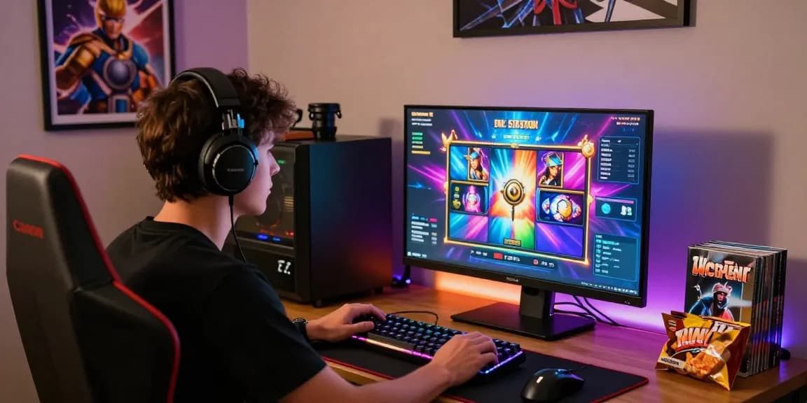 Experience the excitement of online gaming at https://raja328masuk.com/ with vibrant slot games and modern gaming setup.