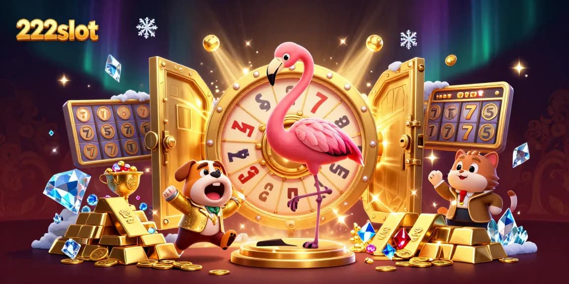 Mainkan slot gacor di 222slot dengan karakter unik di suasana kasino yang meriah.