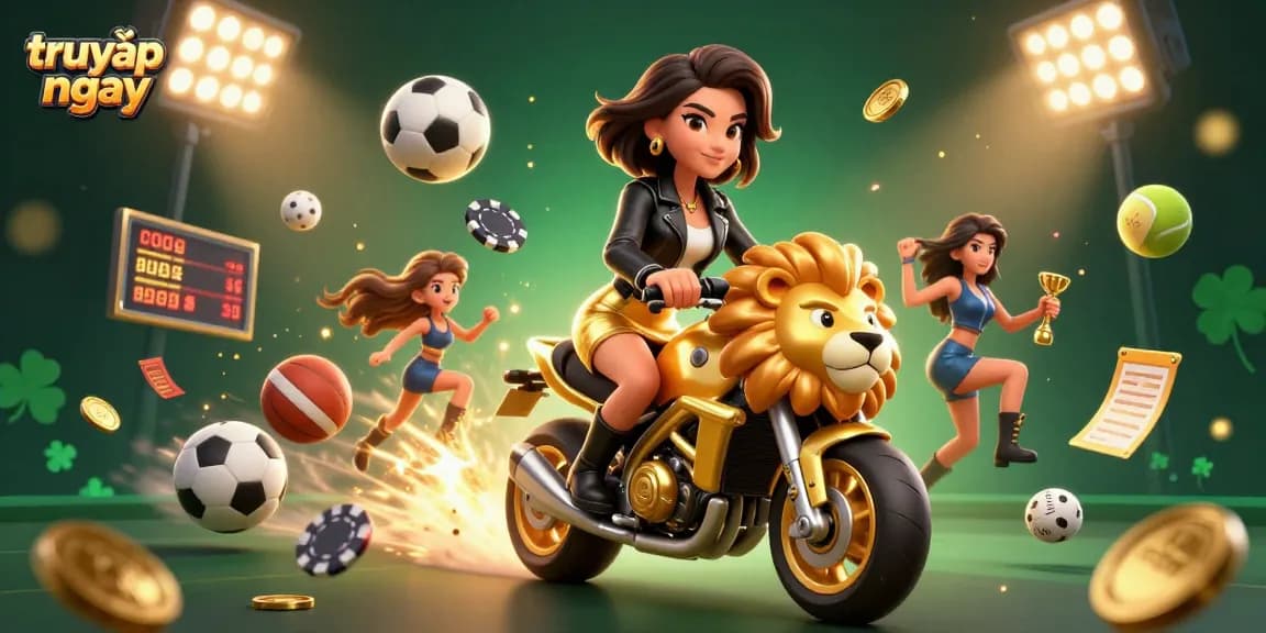 Experience thrilling gaming actions as you truy cập ngay to join dynamic casino adventures with poker chips and sports elements.