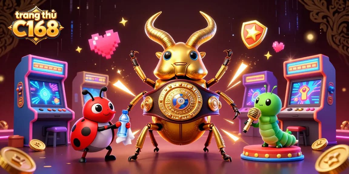 Engage in winning strategies with trang chủ C168, featuring dynamic casino elements and characters.
