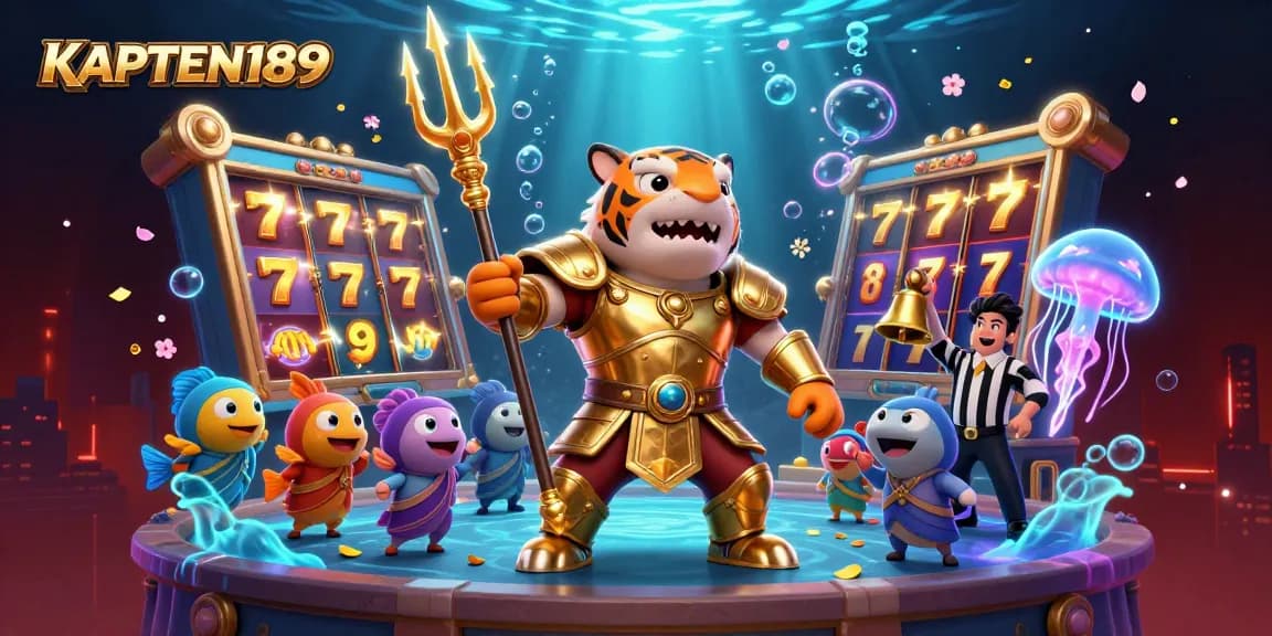 KAPTEN189 menciptakan pengalaman bermain slot online yang menakjubkan dengan ilustrasi 3D yang dinamis dan berwarna-warni.
