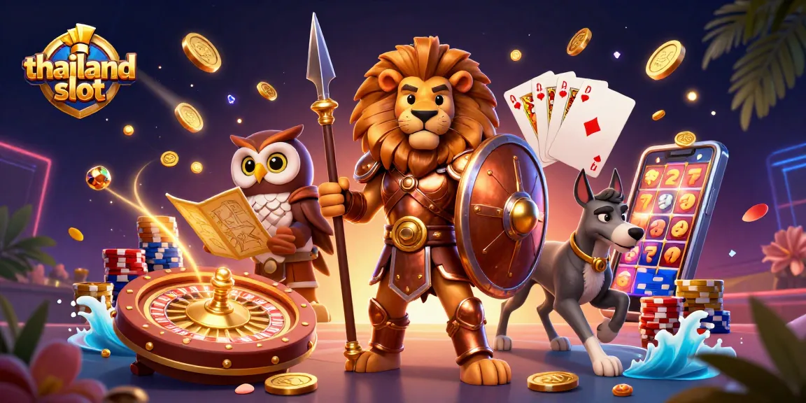 Experience thrilling gameplay with thailand slot showcasing vibrant casino characters and elements.