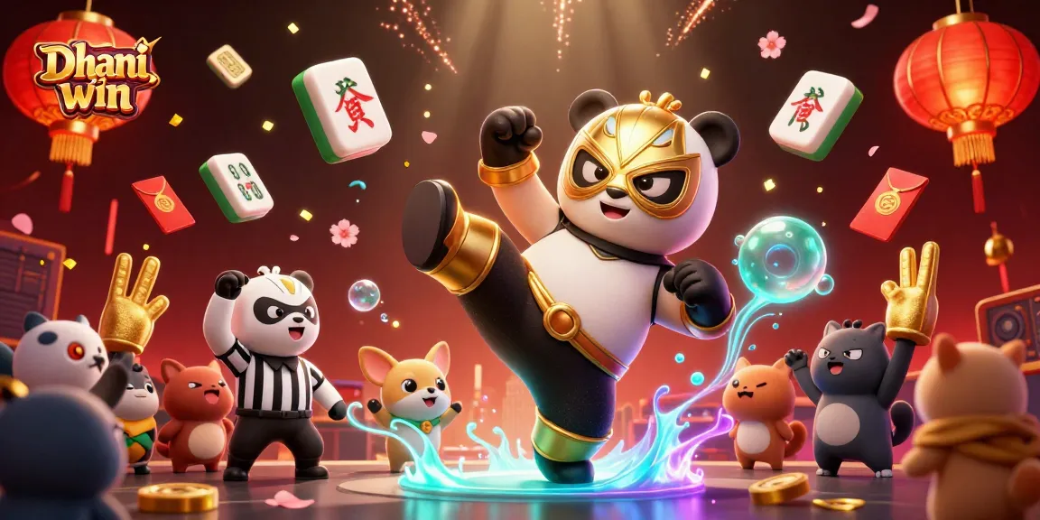 Dhani win offers exciting gaming experiences with unique character illustrations and vibrant casino elements.
