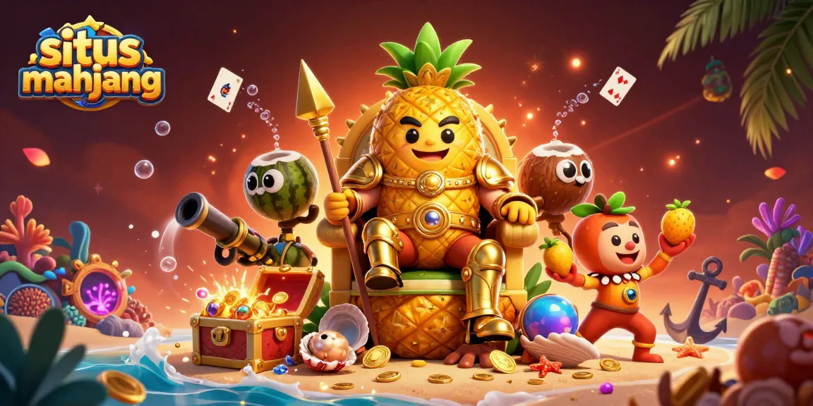 Engage in situs mahjong with vibrant characters surrounding a treasure-filled casino scene.