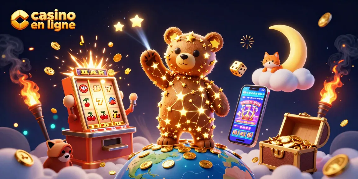 Gagnez des récompenses sur un casino en ligne grâce à des machines à sous éclatantes et de l'animation colorée.
