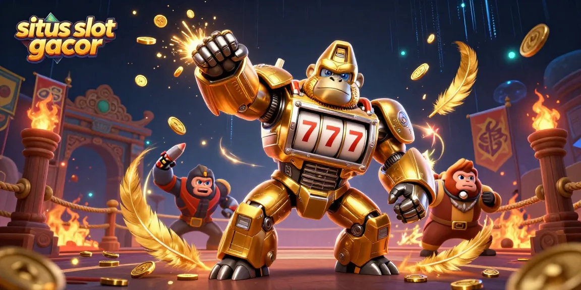 Experience exhilarating wins with situs slot gacor in a vibrant 3D casino scene full of action.