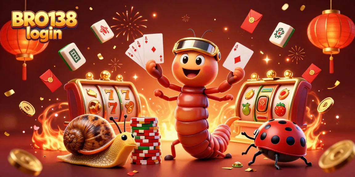 Play slots with excitement at BRO138 login featuring unique characters and dynamic casino elements.