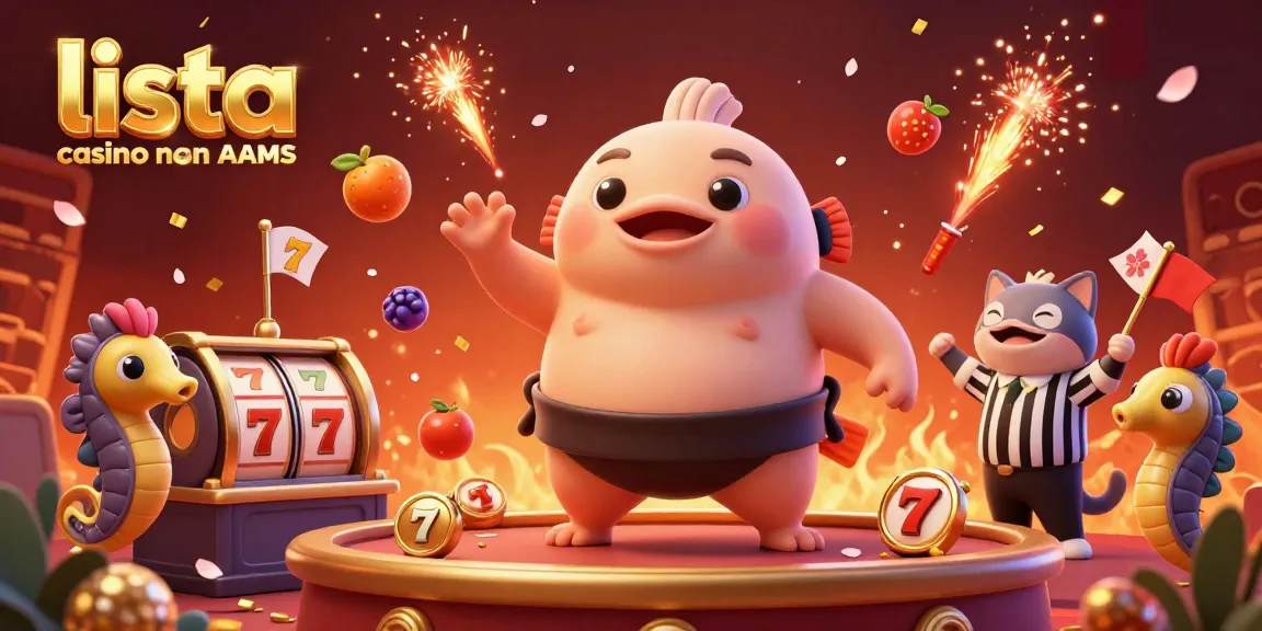 Esplora la lista casino online non AAMS, dove il fugu indossa un mawashi in un'atmosfera vivace di gioco.