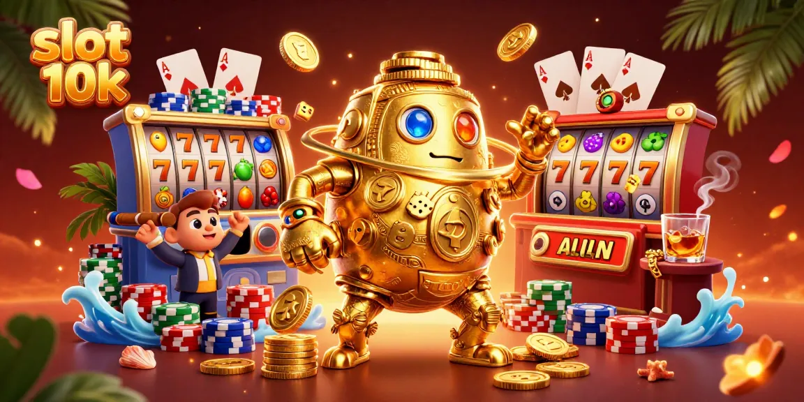 Menangkan slot 10k dengan karakter golem emas yang memikat dan elemen kasino yang kaya.