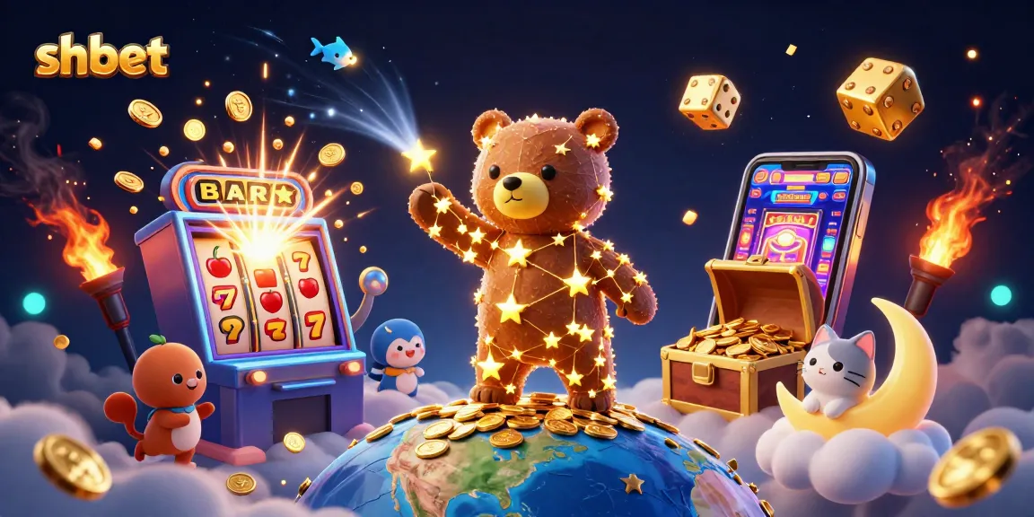 Engage with shbet in an exciting casino adventure featuring a dazzling constellation bear and golden jackpots.