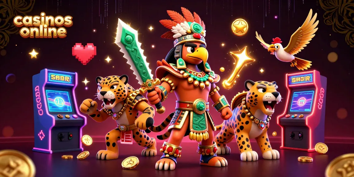 Juega en casinos online seguros mientras disfrutas de una escena vibrante de guerreros y juegos de azar.