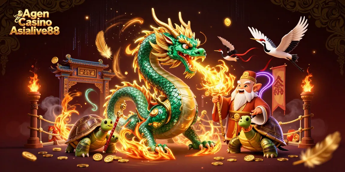 Engage with Agen Casino Asialive88's vibrant 3D illustration showcasing exciting gaming elements and characters.