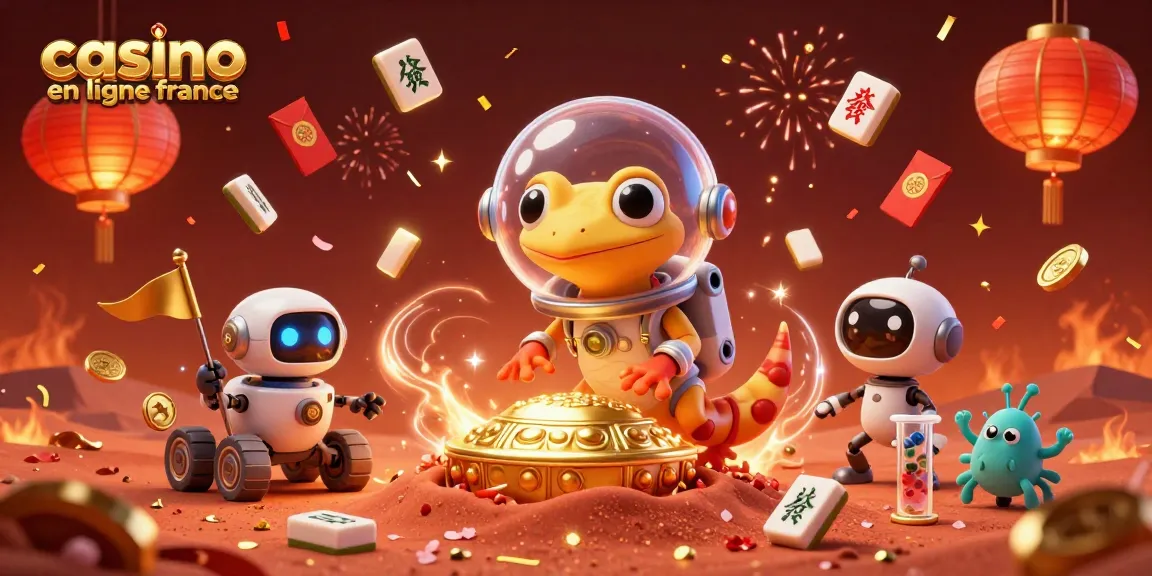 Jouez à des jeux de casino en ligne en France avec cette illustration colorée et détaillée