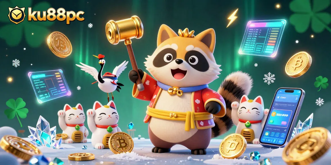 Experience exhilarating wins at ku88pc with colorful 3D characters in a vibrant casino scene.