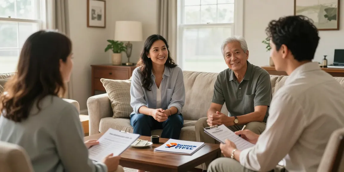 Trusted home buyers in Johnson City TN discussing a cash offer in a comfortable, welcoming space, community-focused service.