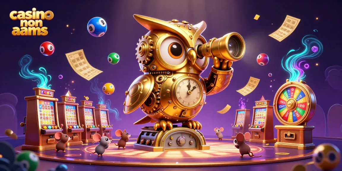 Scopri i casinò non AAMS con la nostra illustrazione vibrante ricca di azione e elementi di gioco.