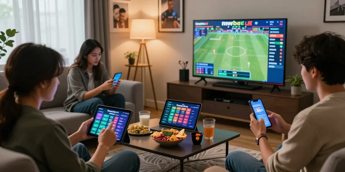 Users enjoying innovative online betting experiences on newbet4d, engaged in discussion with mobile devices.