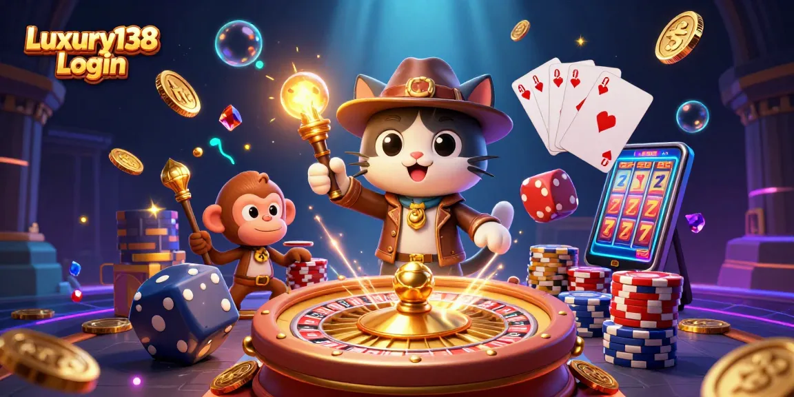 Experience thrilling wins with Luxury138 Login in this vibrant 3D casino adventure.