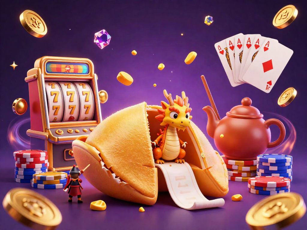 Menangkan slot gacor dengan ilustrasi 3D penuh warna yang menggambarkan keseruan dan keberuntungan permainan slot.