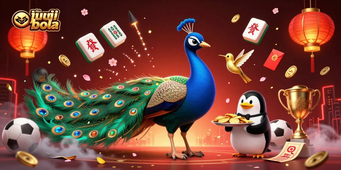 Engage in situs judi bola with dynamic sports betting action illustrated through colorful characters and elements.