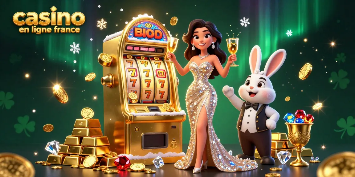 Jouez à des jeux passionnants au casino en ligne France avec une machine à sous jackpot dorée éblouissante et une ambiance glamour.