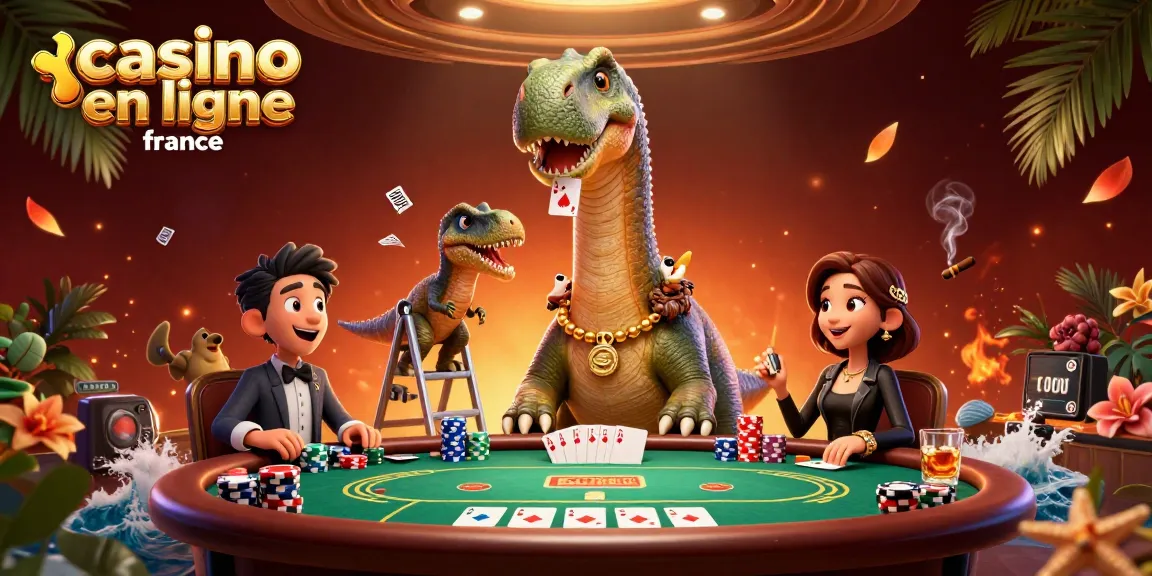 Jouez sur le casino en ligne France avec un brontosaurus et un raptor au poker dynamique