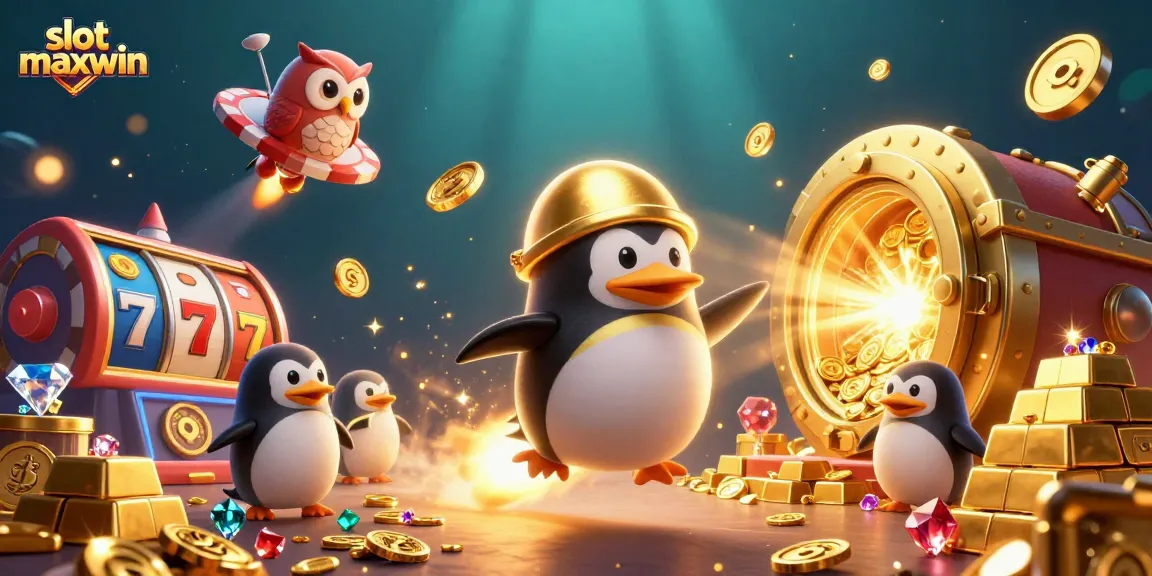 Experience the thrill of winning with slot maxwin amidst a dazzling 3D casino explosion of treasure.