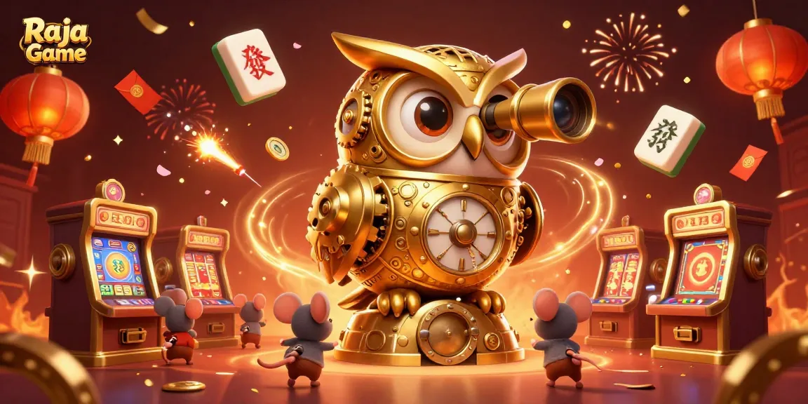 Experience the thrill of Raja Game with exciting casino slots and vibrant animations in this colorful illustration.